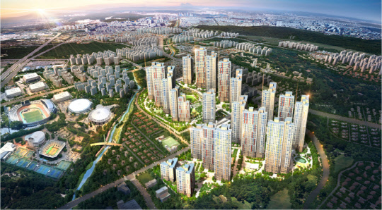대전 도안신도시 2단계 26·30BL 조감도. <석정도시개발 제공>